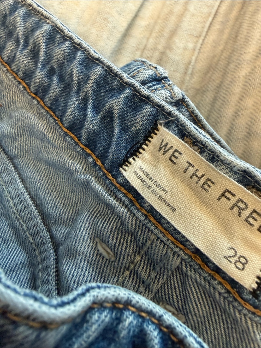 We The Free Tennessee Boyfriend Jeans in Light Blue with Distressed Knees - Picture 7 of 7
